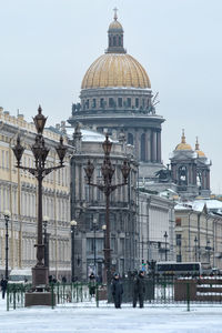 Exterior of building against sky in city