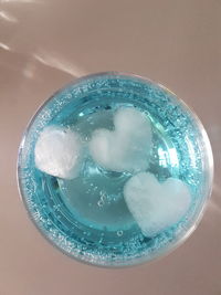 Close-up of ice cream on table