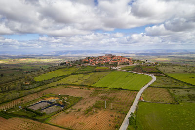 Landscape in lake lagoa redonda lagoon in serra da estrela, portugal