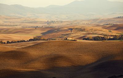 Aerial view of rural landscape