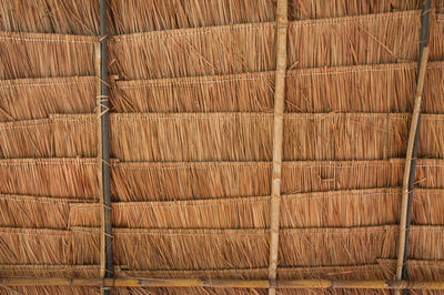 Full frame shot of wicker basket