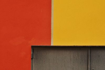 Full frame shot of yellow wall