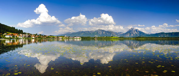 Panoramic view of lake against sky