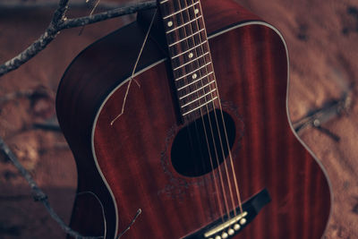 Close-up of guitar