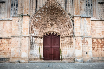 Entrance of historic building