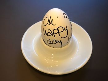 Close-up view of plate