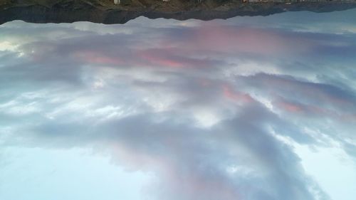 Low angle view of cloudy sky