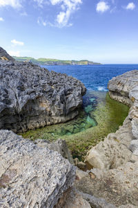 Scenic view of sea against sky