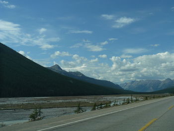 Road passing through mountains