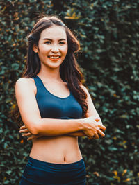 Portrait of a smiling young woman