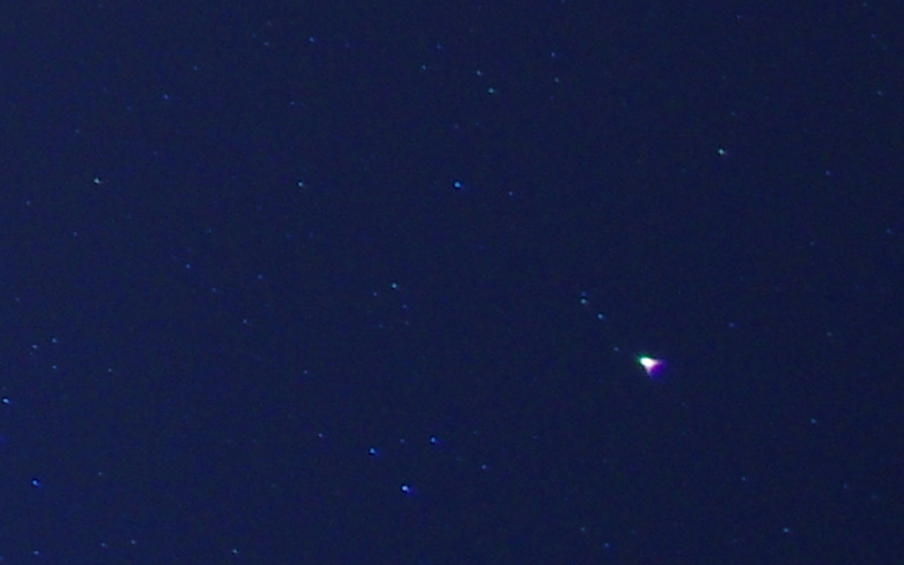 The Catalina comet seen from Miami Platja-