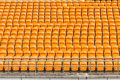 Full frame shot of yellow metallic structure