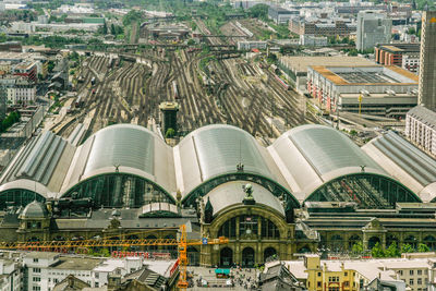 Aerial view of central railwaystation