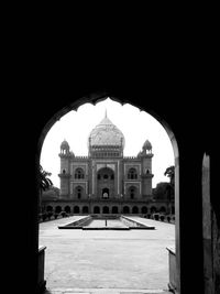 View of historical building against clear sky