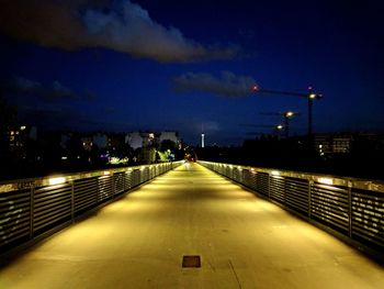 Illuminated city at night