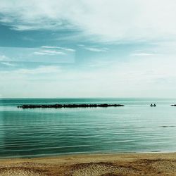 Scenic view of sea against sky