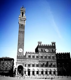 Low angle view of clock tower