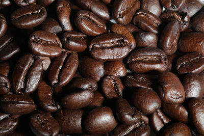 Full frame shot of coffee beans