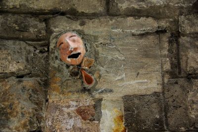 Close-up of brick wall