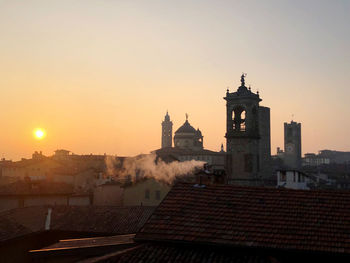 The roofs of bergamo