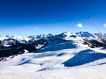 Scenic view of mountain range against sky