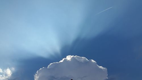 Low angle view of clouds in sky