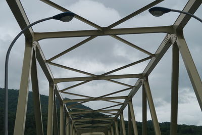 Low angle view of bridge against sky