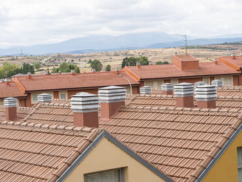 Rooftops of houses at astorga