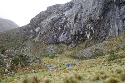 Scenic view of mountain range