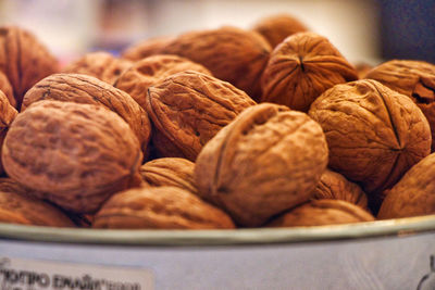 Close-up of bread in container