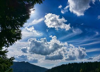 Scenic view of landscape against cloudy sky
