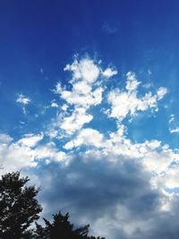 Low angle view of cloudy sky