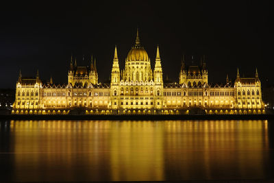 Hungarian parliament at night