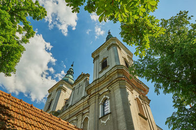 Low angle view of church against sky