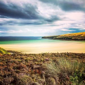 Scenic view of sea against sky