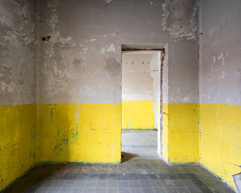 Interior of abandoned building