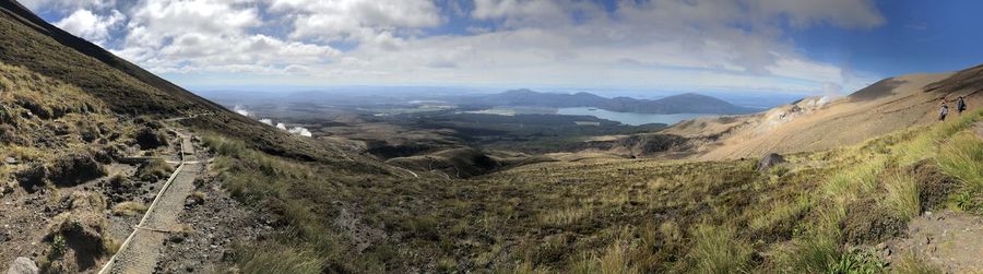 Panoramic view of landscape against sky