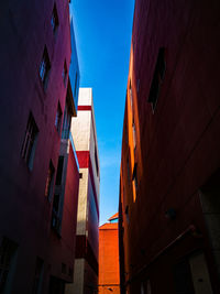 Low angle view of residential buildings against sky