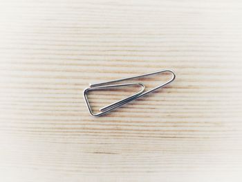 High angle view of shoe on table