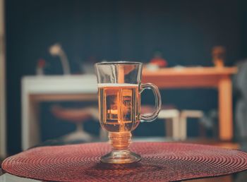 Close-up of drink on table