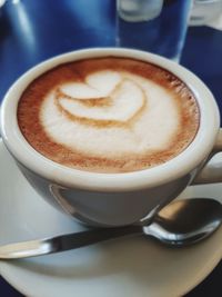 Close-up of coffee on table