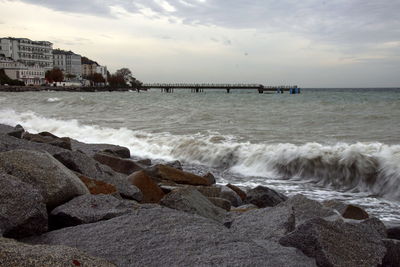 Scenic view of sea against sky