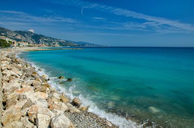 Scenic view of sea against sky