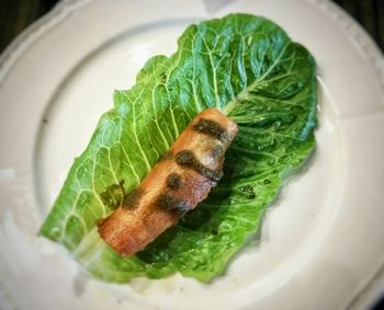 Close-up of served food