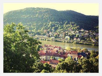 River with cityscape in background