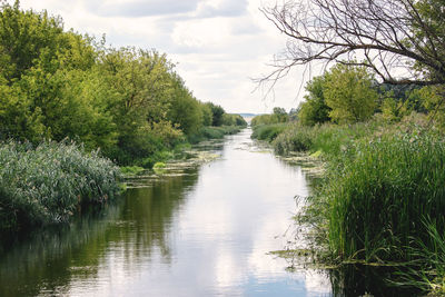 Scenic view of river against sky