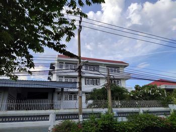 Low angle view of building against sky