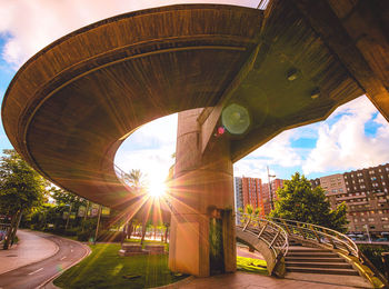 View of bridge in city
