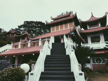Low angle view of traditional building against sky
