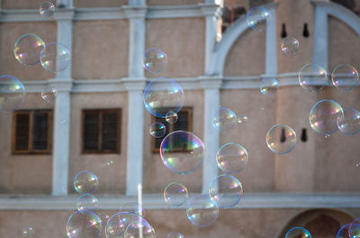 Close-up of bubbles